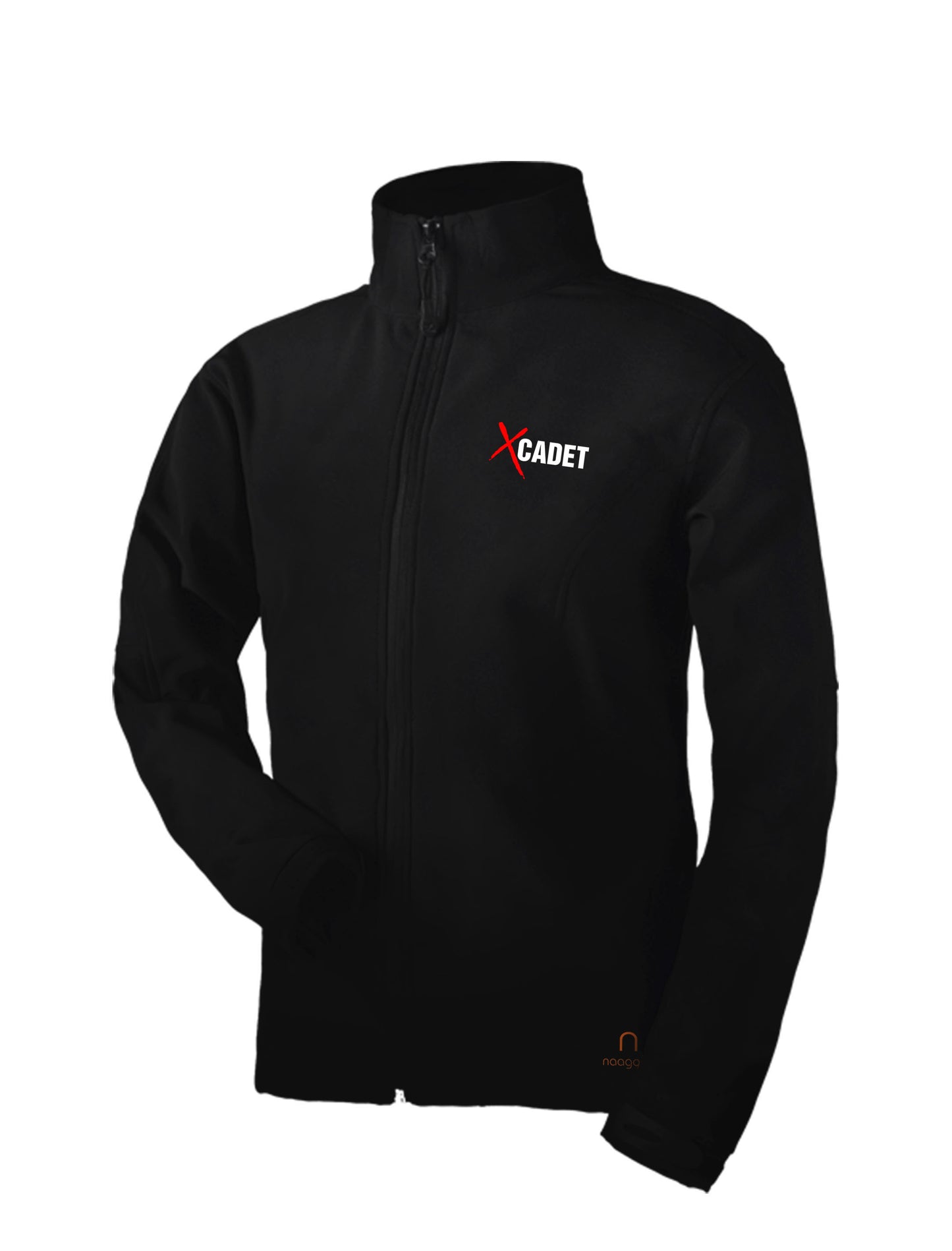 Cadet Hoodie Black with Cadet Typography - Removable hood