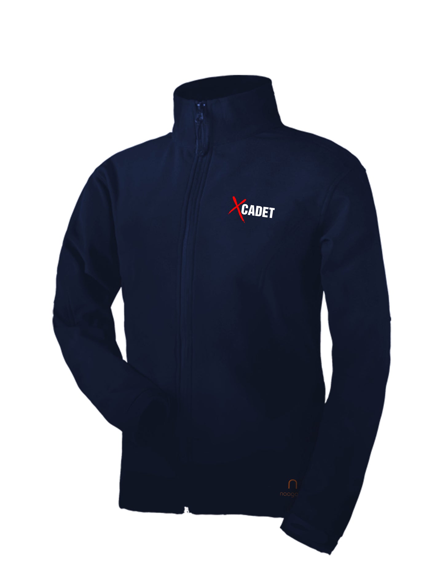 Navy Blue Cadet Hoodie with Cadet Typography - Removable hood