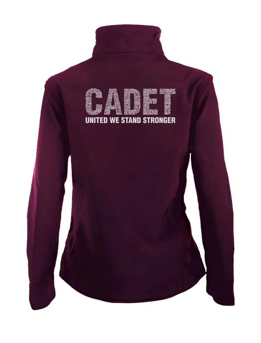 Cadet Hoodie Maroon with Cadet Typography - Removable hood