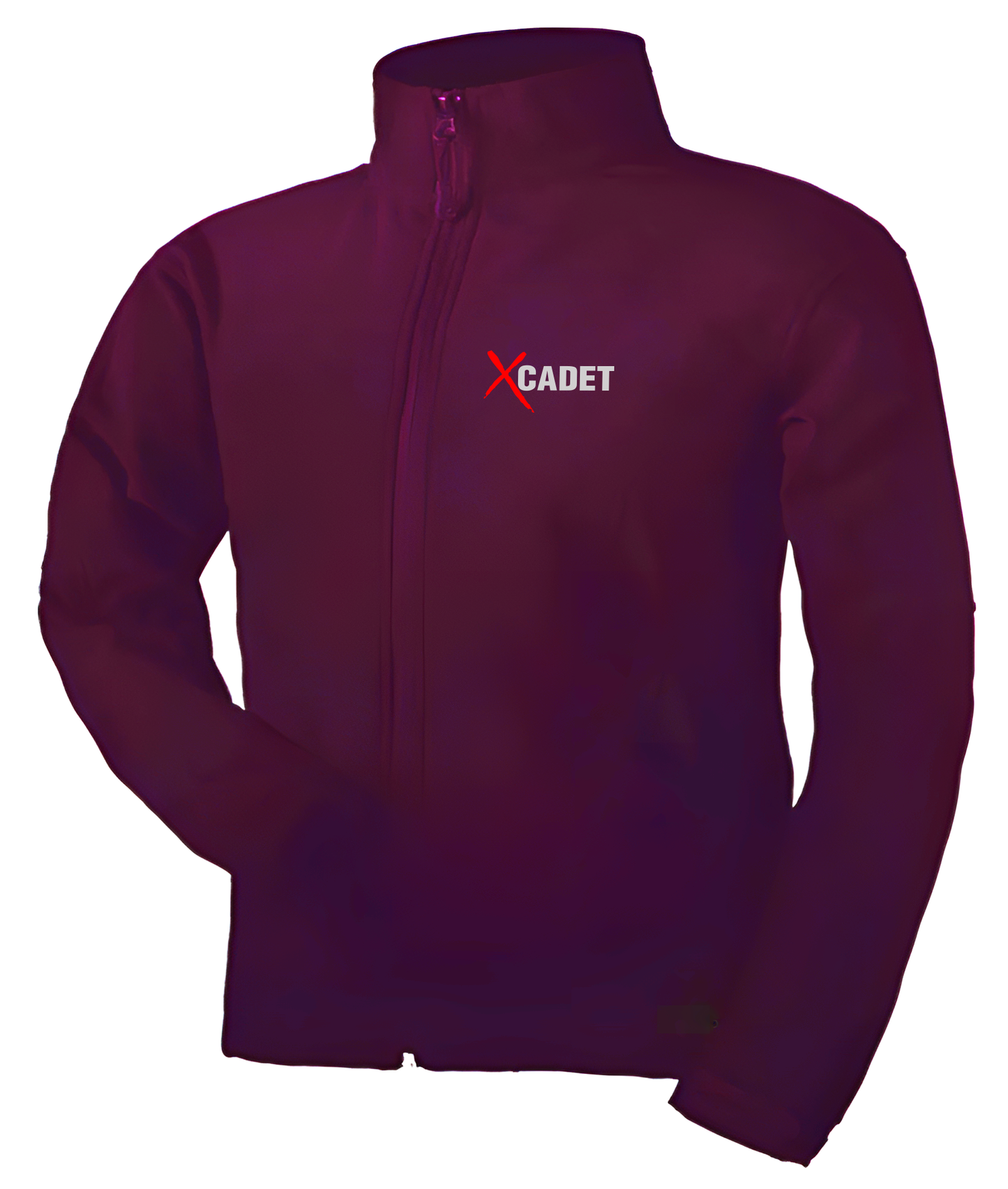 Cadet Hoodie Maroon with Cadet Typography - Removable hood