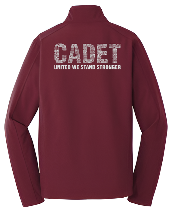 Cadet Premium Jacket with Typography - Quest (Maroon)