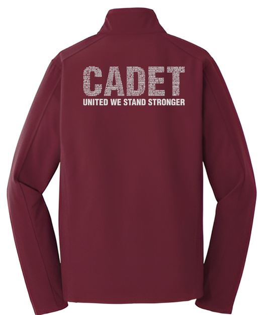 Cadet Premium Jacket with Typography - Quest (Maroon)