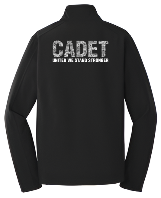 Cadet Premium Jacket with Typography - Quest (Black)