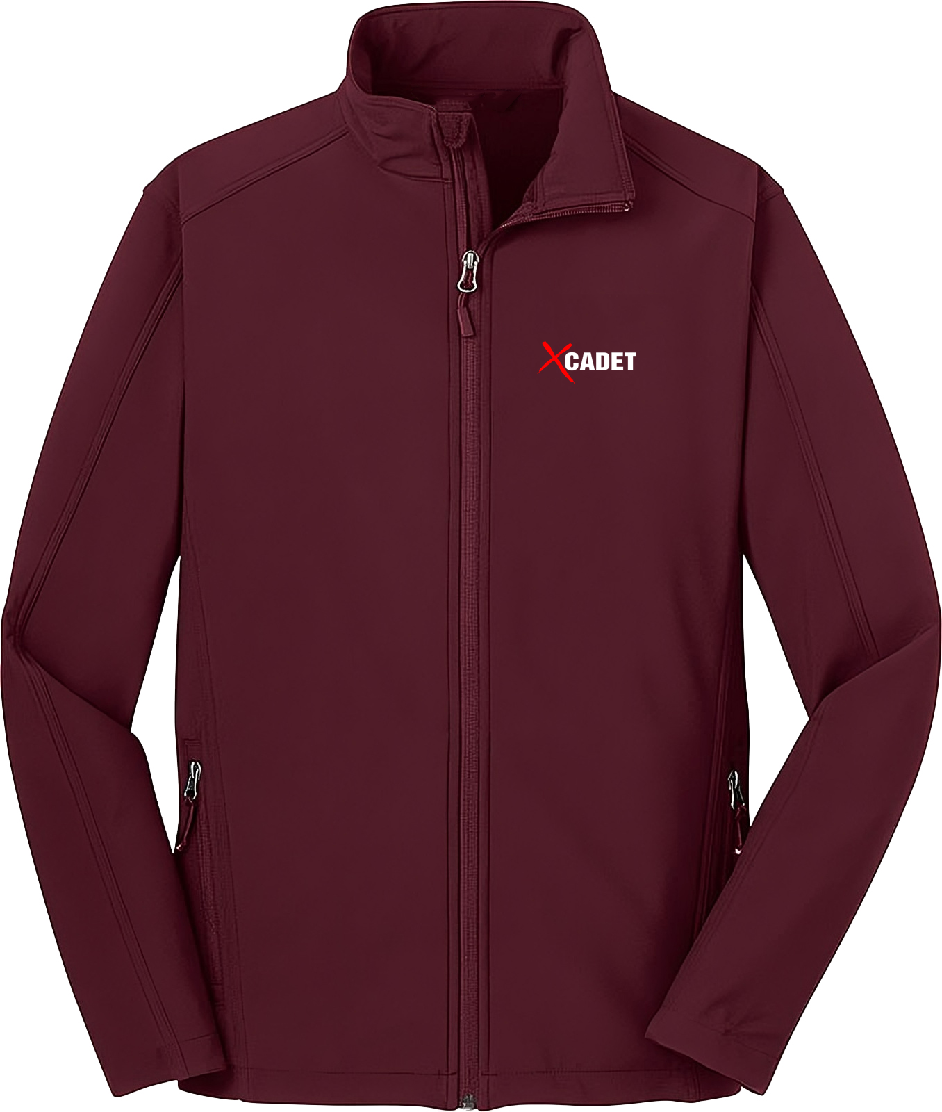 Cadet Premium Jacket with Typography - Quest (Maroon)